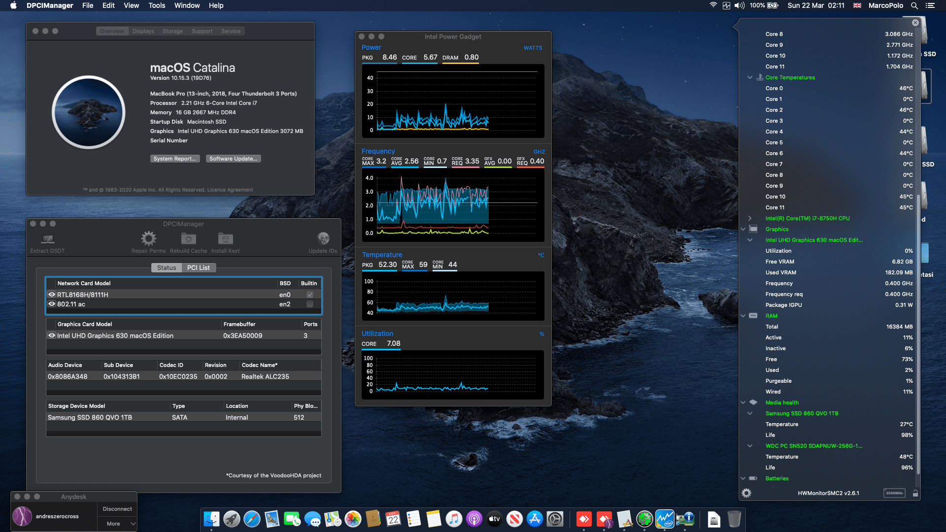 Success Hackintosh macOS Catalina 10.15.3 Build 19D76 in Asus TUF Gaming FX505GM-AL279T